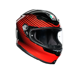 Kask motocyklowy AGV K6 Rush Czerwony